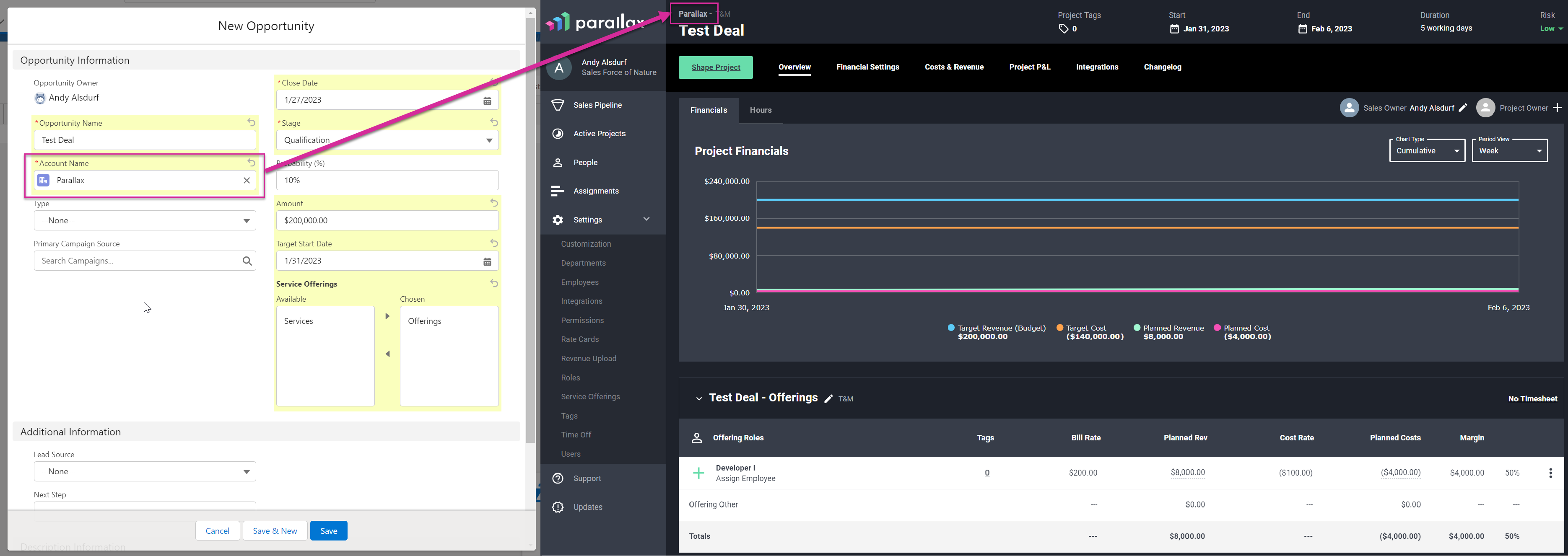 Salesforce Field Mapping Parallax   13301294329107